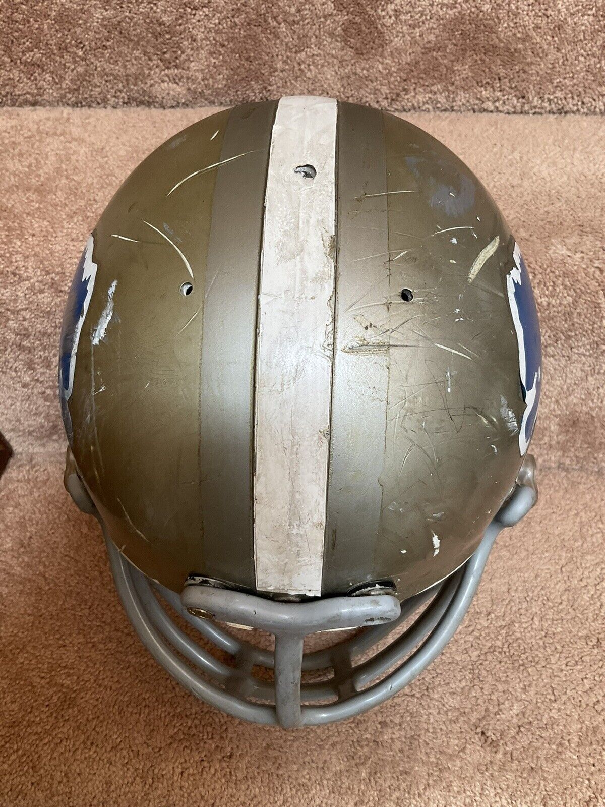 Vintage Game Used Riddell Kra-Lite-8 Suspension Football Helmet Detroit Lions Sports Mem, Cards & Fan Shop:Fan Apparel & Souvenirs:Football-NFL Riddell