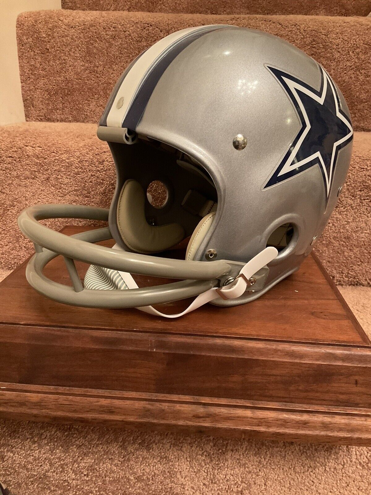Riddell Kra-Lite RK2 Suspension Football Helmet 1970 Dallas Cowboys Staubach Sports Mem, Cards & Fan Shop:Fan Apparel & Souvenirs:Football-NFL Riddell