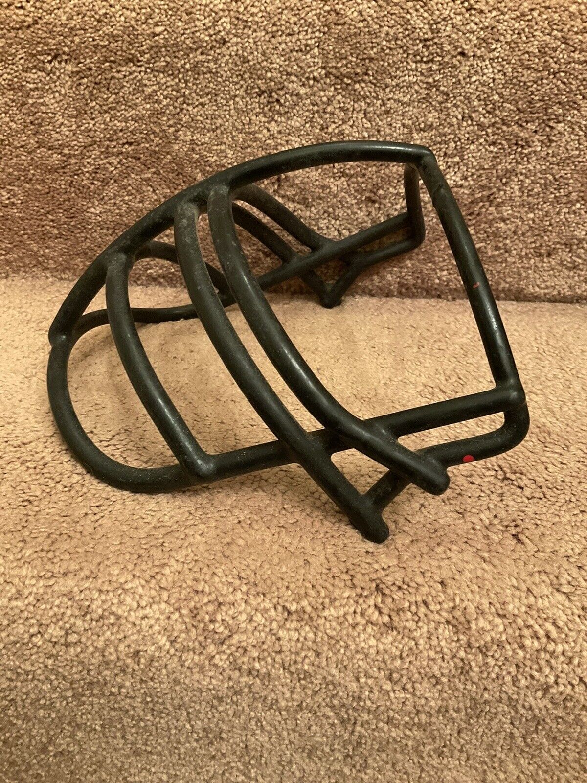 Vintage Schutt 1980 Double Wire NJOP Red Dot Black Football Helmet Face Mask Sporting Goods:Team Sports:Football:Clothing, Shoes & Accessories:Helmets & Hats Schutt