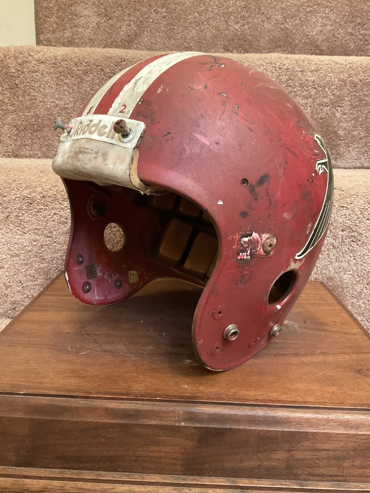 Vintage Original Riddell Kra-Lite PAC3 Football Helmet Date Stamp 1980 Sports Mem, Cards & Fan Shop:Fan Apparel & Souvenirs:Football-NFL Riddell   