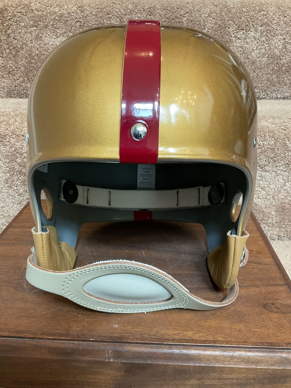 Custom 1952 Washington Redskins RT2 Suspension Football Helmet Sammy Baugh Sports Mem, Cards & Fan Shop:Autographs-Original:Football-NFL:Helmets WESTBROOKSPORTSCARDS