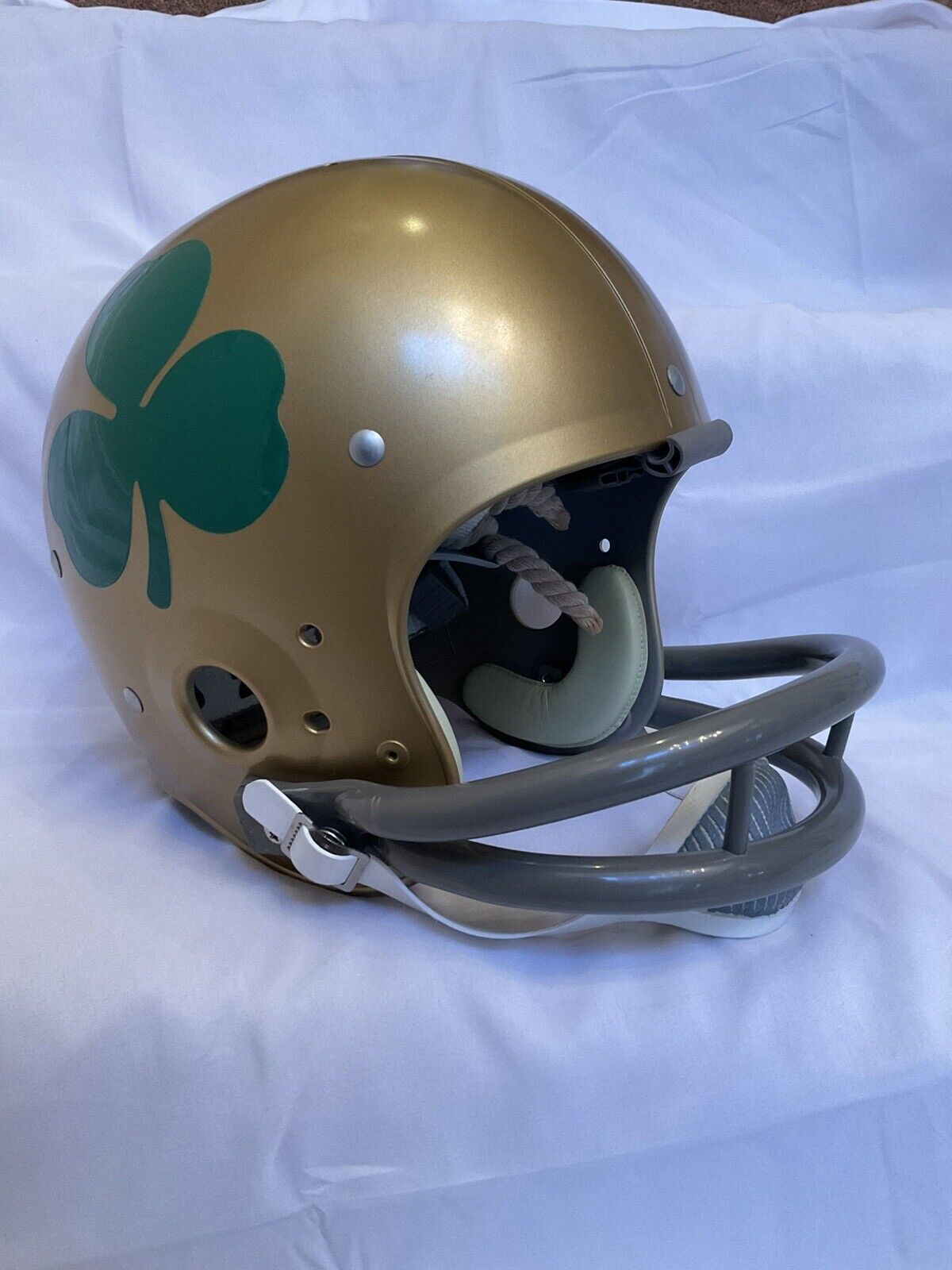 1962 Notre Dame Fighting Irish TK Suspension Football Helmet Officially Licensed Sports Mem, Cards & Fan Shop:Fan Apparel & Souvenirs:College-NCAA WESTBROOKSPORTSCARDS