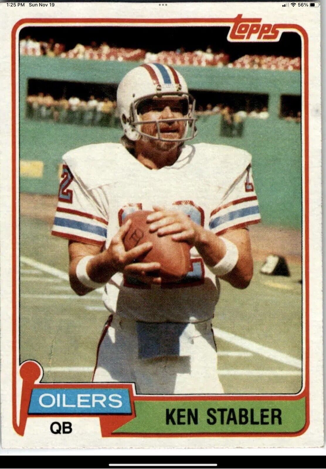 Custom TK2 Style Football Helmet- 1980 Houston Oilers Ken Stabler Sports Mem, Cards & Fan Shop:Fan Apparel & Souvenirs:Football-NFL Riddell   