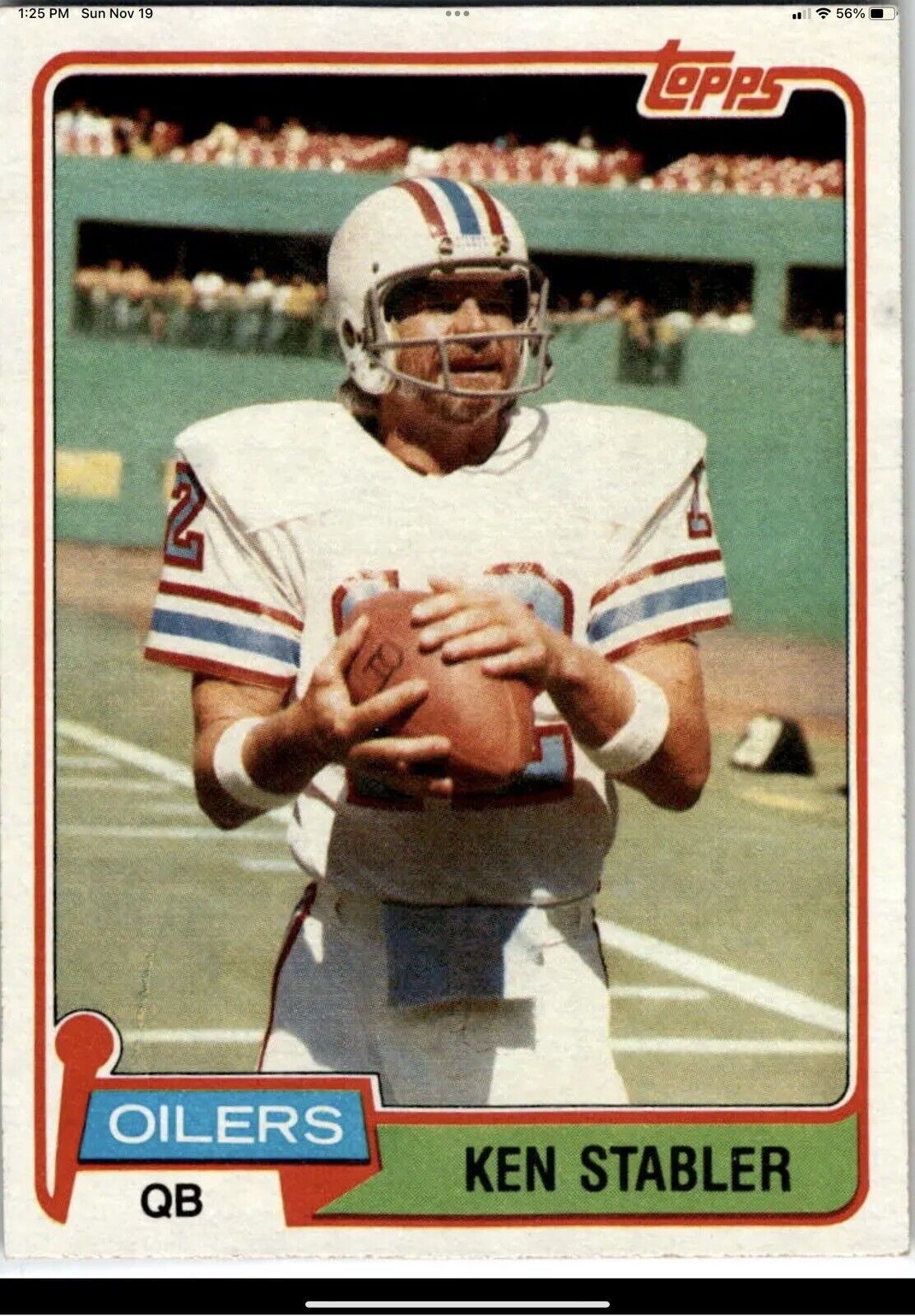 Custom TK2 Style Football Helmet- 1980 Houston Oilers Ken Stabler Sports Mem, Cards & Fan Shop:Fan Apparel & Souvenirs:Football-NFL Riddell