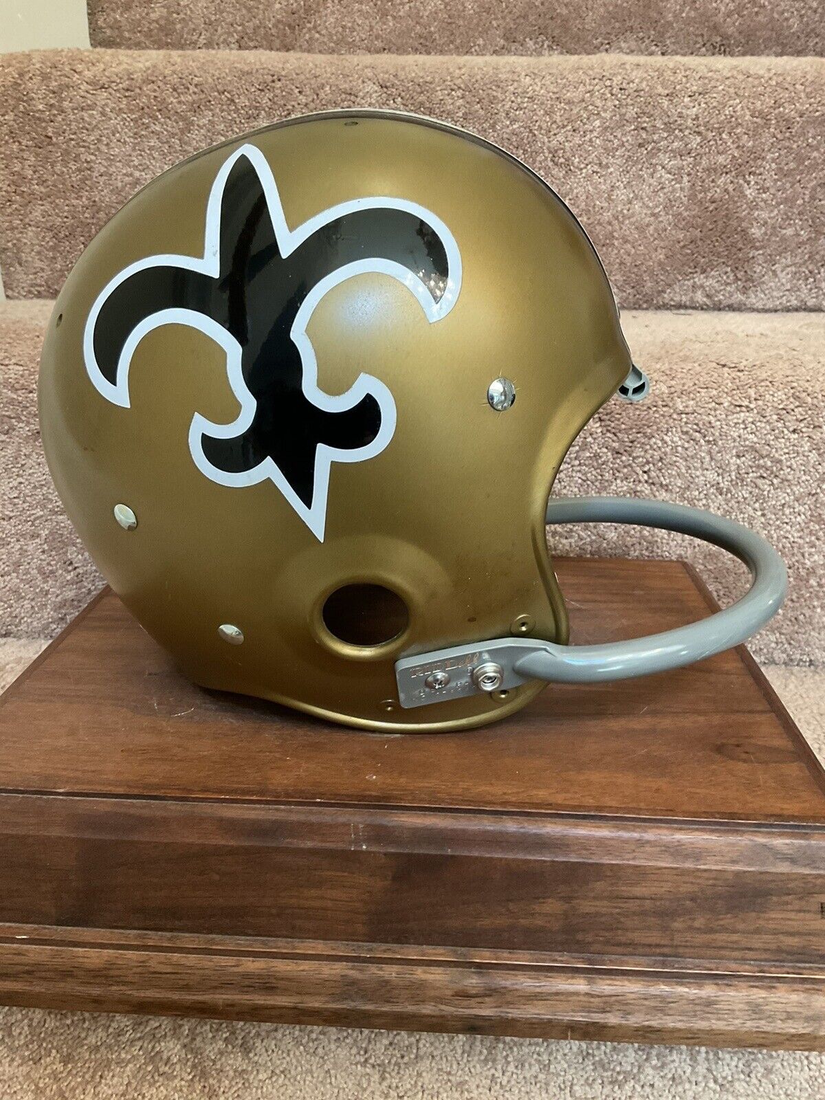 Vintage Riddell Kra-Lite-8 TK2 Football Helmet 1970 New Orleans Saints Kilmer Sports Mem, Cards & Fan Shop:Fan Apparel & Souvenirs:Football-NFL Riddell