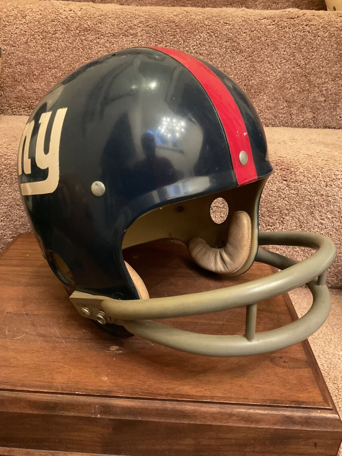 Original Riddell 1971 New York Giants Kra-Lite TK2 Game Football Helmet Sports Mem, Cards & Fan Shop:Fan Apparel & Souvenirs:Football-NFL Riddell