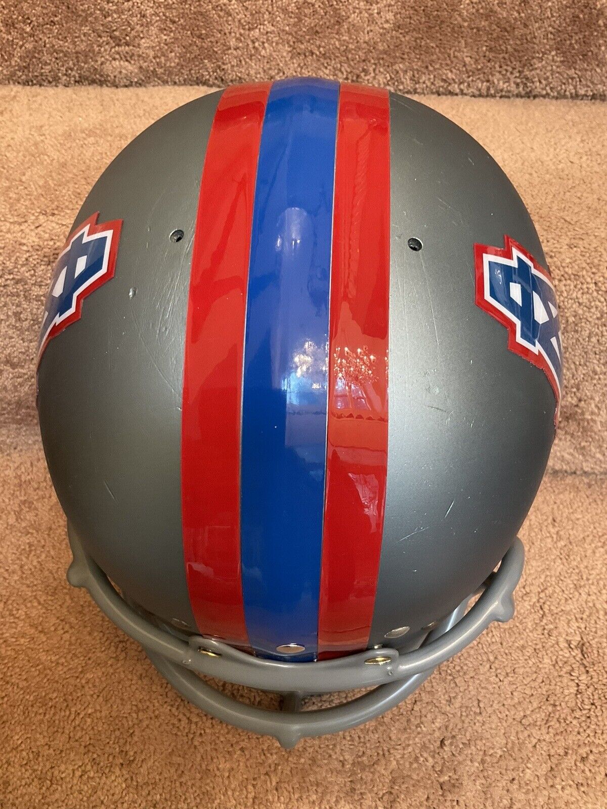 Original Vintage Wilson Football Helmet Custom 1969 - 1970 Houston Oilers Sports Mem, Cards & Fan Shop:Fan Apparel & Souvenirs:Football-NFL Wilson   