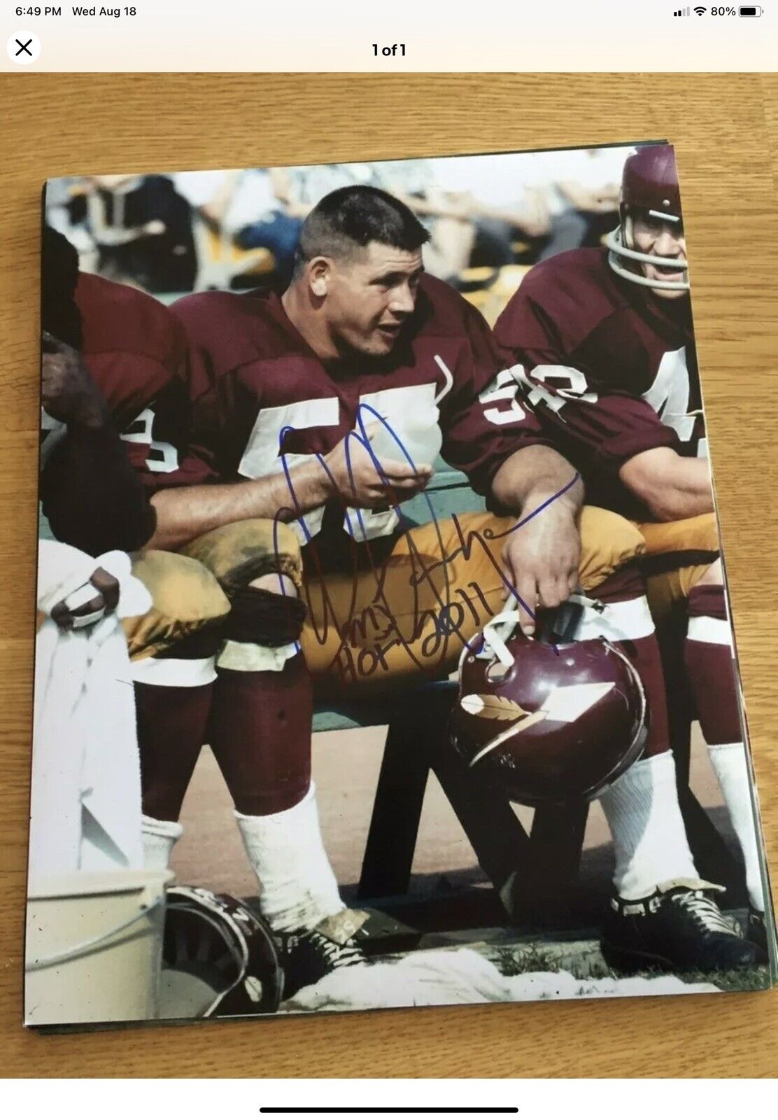 Riddell Classic Kra-Lite RK2 Football Helmet 1965 Washington Redskins Spear Sports Mem, Cards & Fan Shop:Fan Apparel & Souvenirs:Football-NFL Riddell   