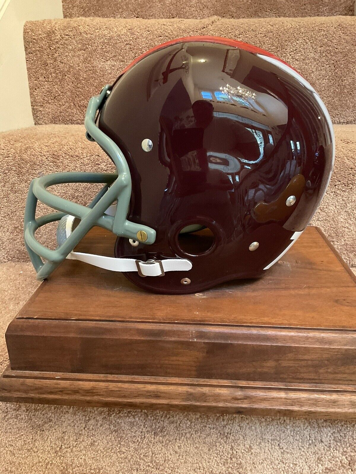 1964 Washington Redskins Feather RK2 Style Suspension Football Helmet Sam Huff Sports Mem, Cards & Fan Shop:Autographs-Original:Football-NFL:Helmets WESTBROOKSPORTSCARDS   