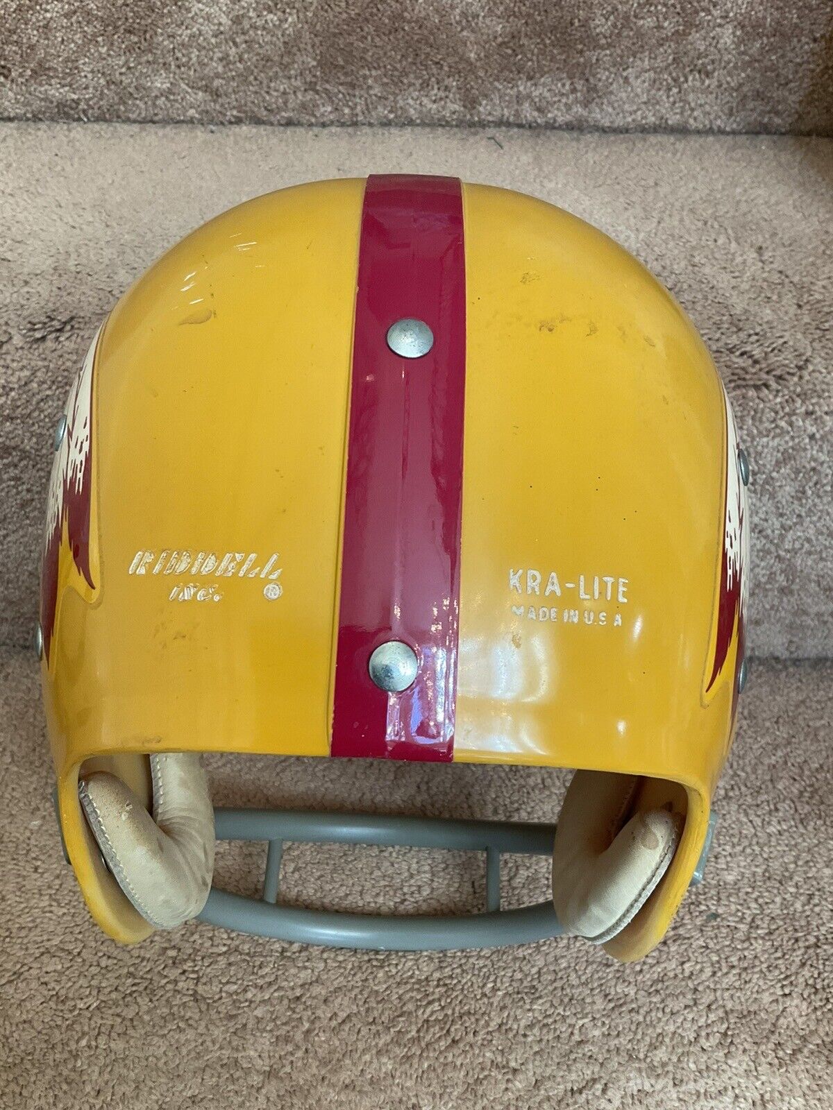 Original Riddell 1971 Washington Redskins Kra-Lite TK2 Game Football Helmet Sports Mem, Cards & Fan Shop:Fan Apparel & Souvenirs:Football-NFL Riddell