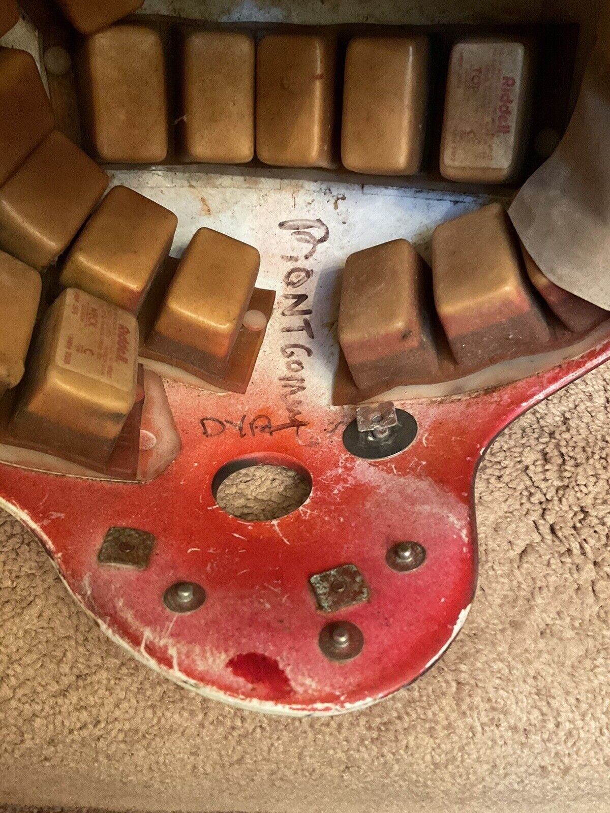 Vintage Original Riddell Kra-Lite PAC3 Football Helmet Date Stamp 1980 Sports Mem, Cards & Fan Shop:Fan Apparel & Souvenirs:Football-NFL Riddell