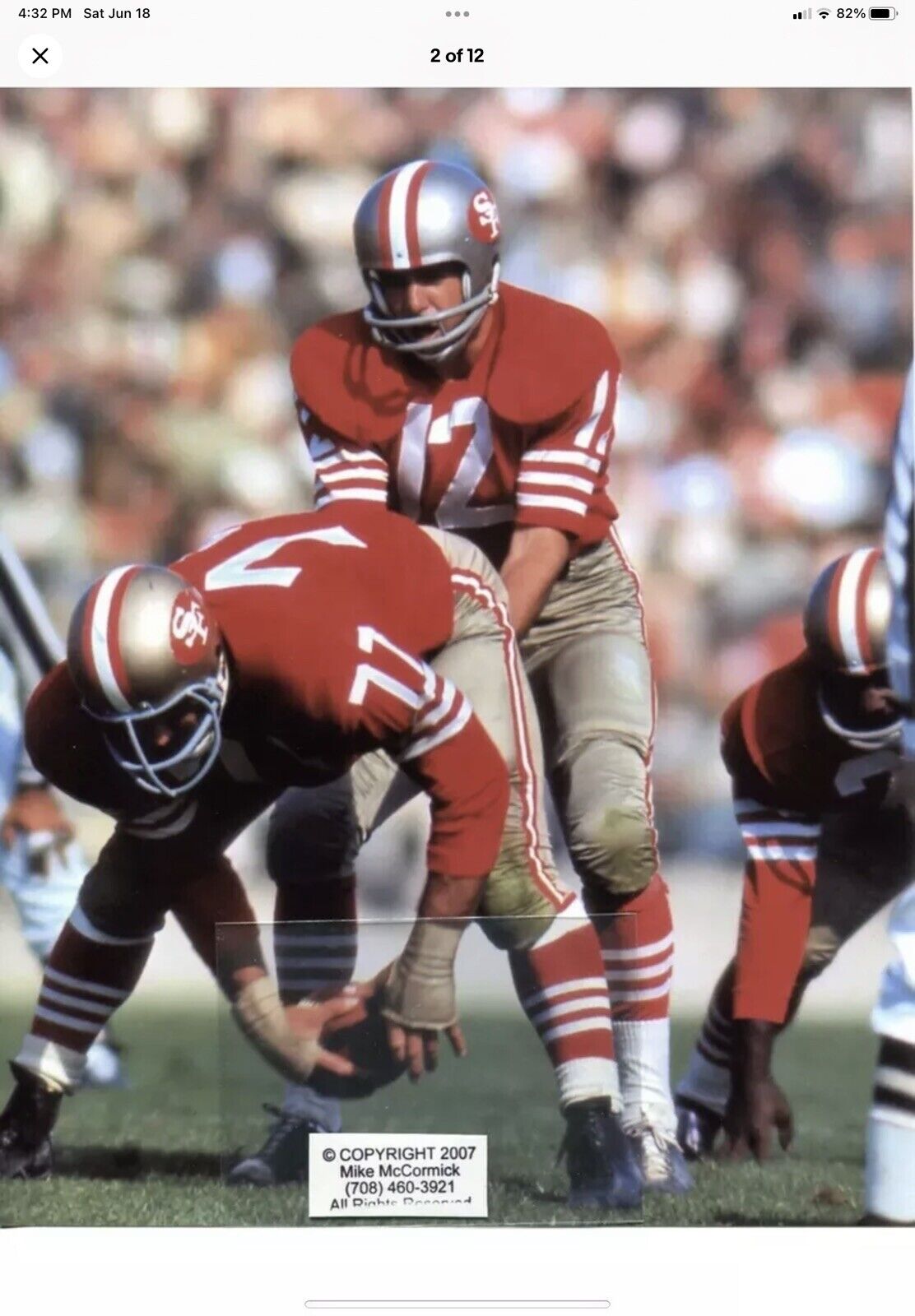 Vintage Riddell Kra-Lite TK2 Football Helmet 1971 San Francisco 49ers NOP Mask Sports Mem, Cards & Fan Shop:Fan Apparel & Souvenirs:Football-NFL Riddell