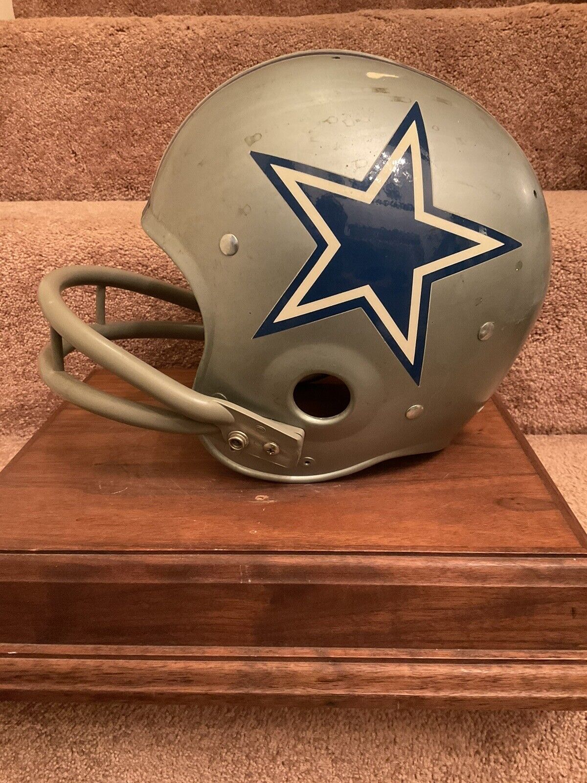 Original Riddell 1970 Dallas Cowboys Kra-Lite-8 TK2 Game Football Helmet Rare Sports Mem, Cards & Fan Shop:Fan Apparel & Souvenirs:Football-NFL Riddell