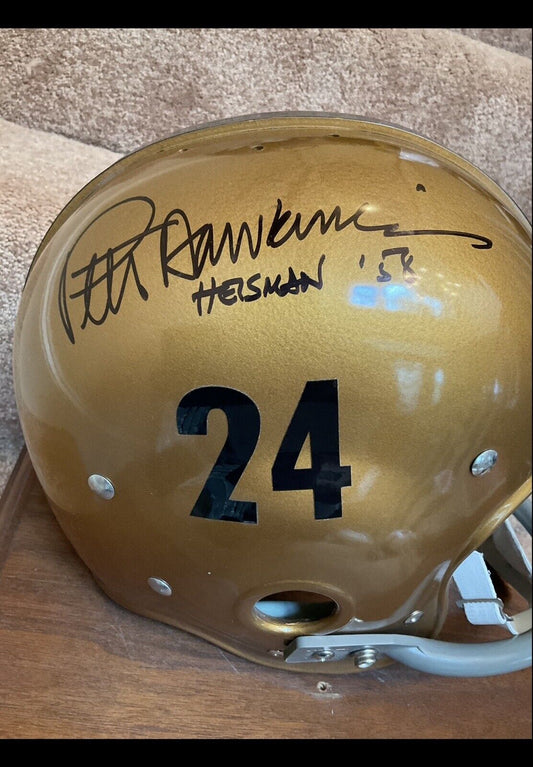 Pete Dawkins Autographed Riddell RT Suspension Football Helmet 1958 Heisman Sports Mem, Cards & Fan Shop:Autographs-Original:Football-NFL:Helmets WESTBROOKSPORTSCARDS