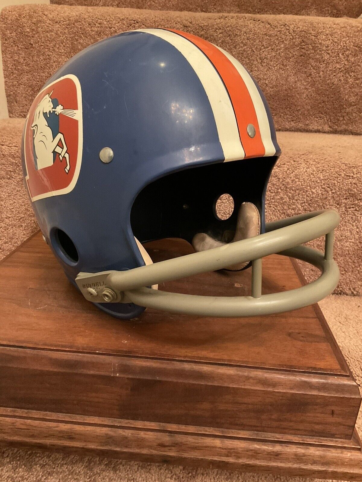 Original Riddell 1970 Denver Broncos Kra-Lite TK2 Game Football Helmet Rare Sports Mem, Cards & Fan Shop:Fan Apparel & Souvenirs:Football-NFL Riddell