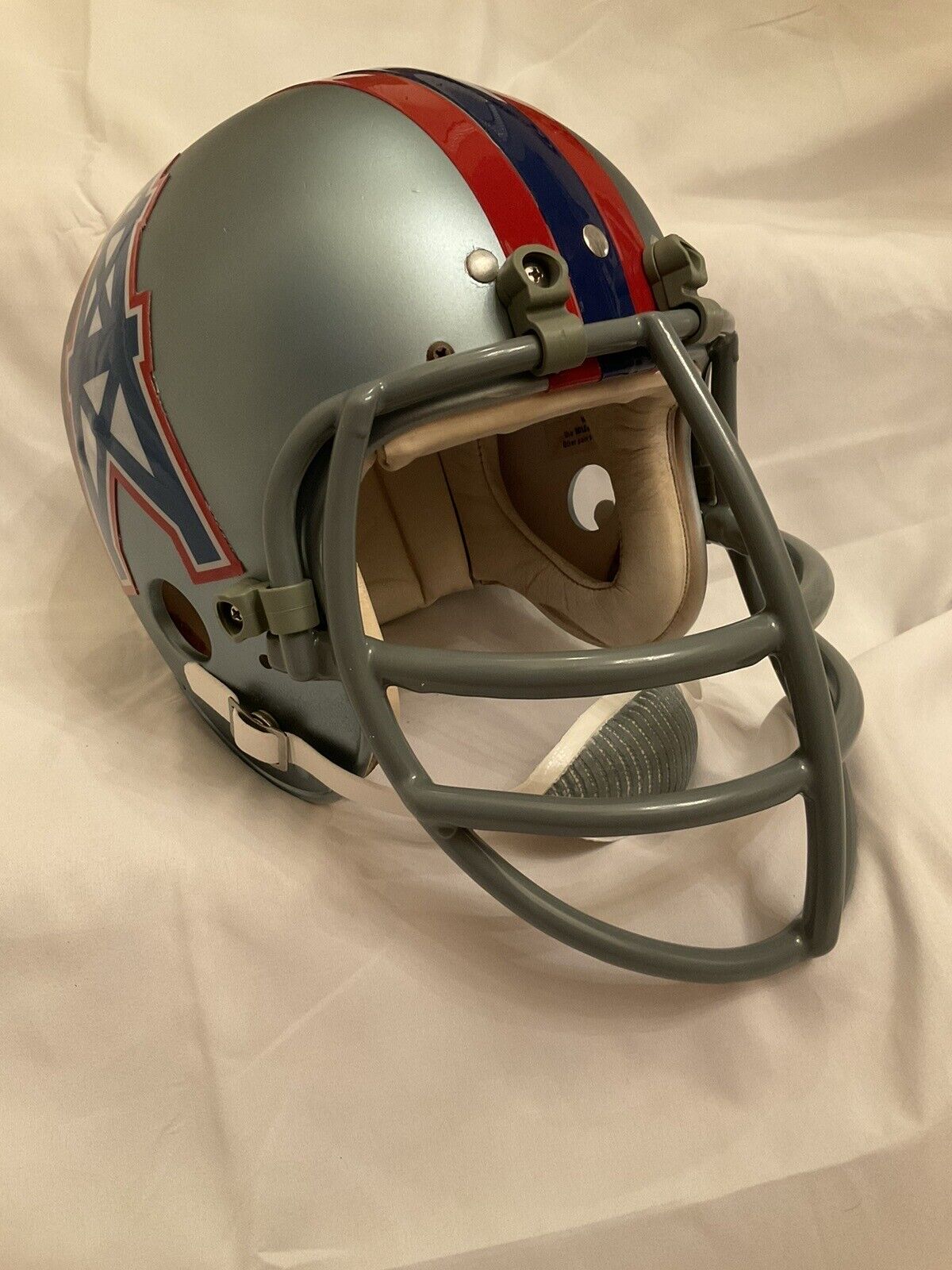Original Vintage Wilson Football Helmet Custom 1969 - 1970 Houston Oilers NJOP Sports Mem, Cards & Fan Shop:Fan Apparel & Souvenirs:Football-NFL Wilson