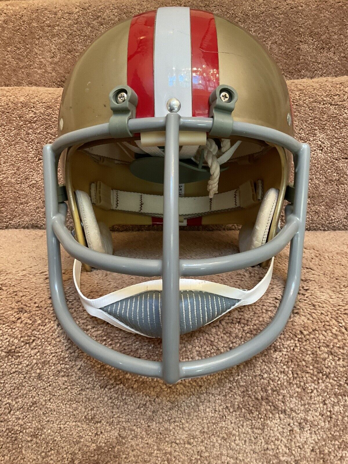 Vintage Riddell Kra-Lite TK2 Football Helmet 1971 San Francisco 49ers NOP Mask Sports Mem, Cards & Fan Shop:Fan Apparel & Souvenirs:Football-NFL Riddell   