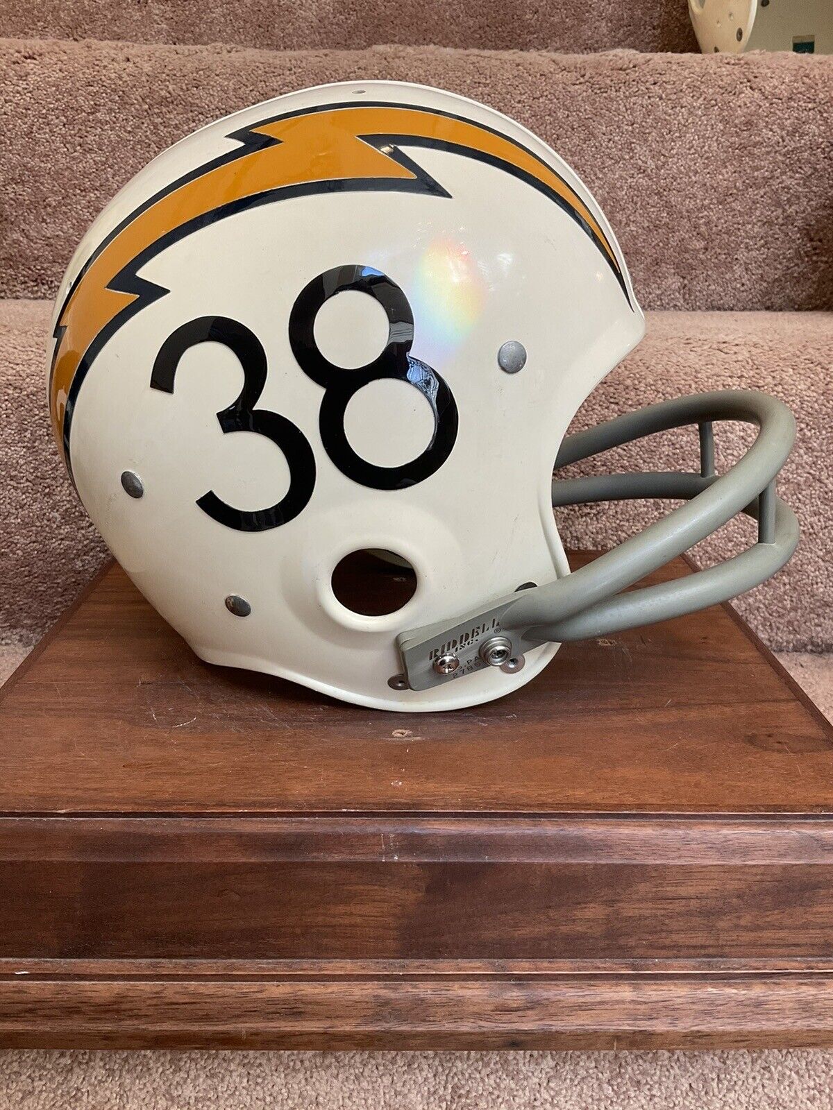 Original Riddell 1971 San Diego Chargers Kra-Lite TK2 Game Football Helmet Rare Sports Mem, Cards & Fan Shop:Fan Apparel & Souvenirs:Football-NFL Riddell