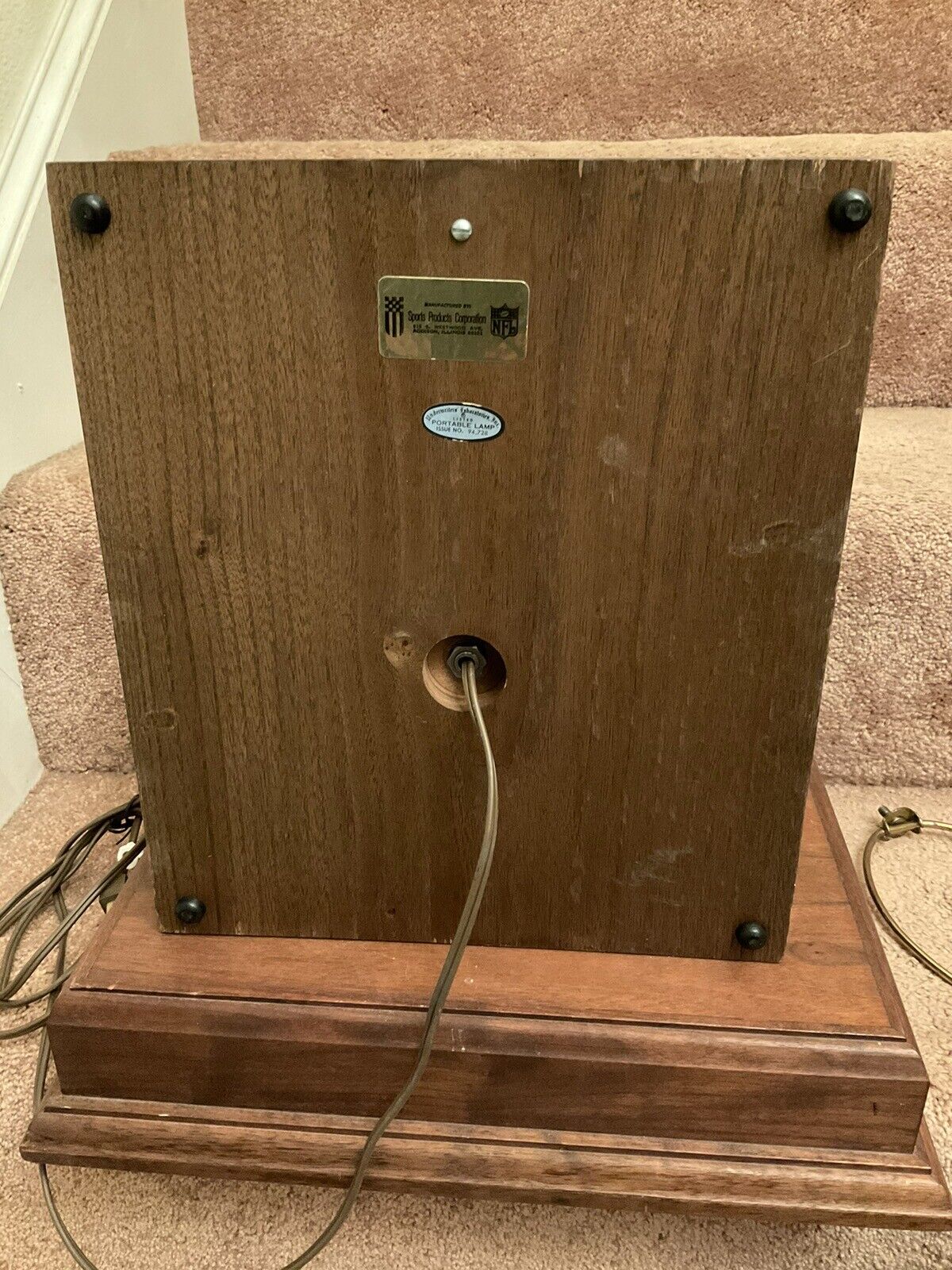 Vintage Riddell 1972 Houston Oilers Kra-Lite Old Football Helmet Lamp Rare! Sports Mem, Cards & Fan Shop:Fan Apparel & Souvenirs:Football-NFL Riddell