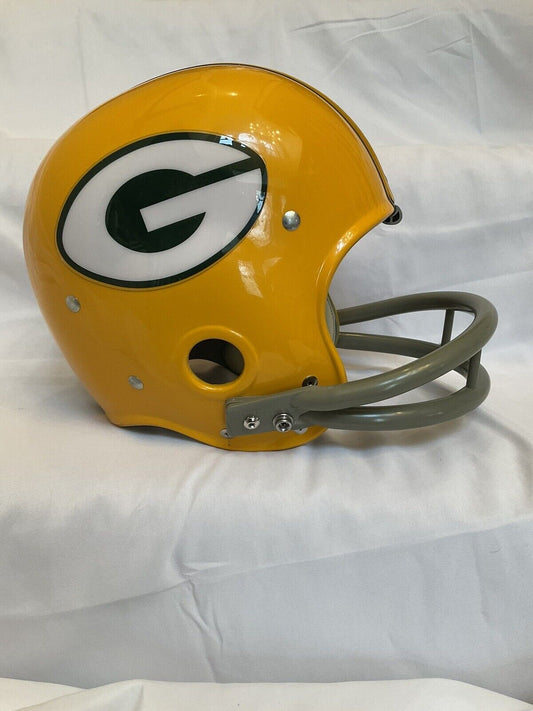 Vintage RIDDell RK4 Style Green Bay Packers Football Helmet Paul Hornung Sports Mem, Cards & Fan Shop:Game Used Memorabilia:Football-NFL:Helmet WESTBROOKSPORTSCARDS