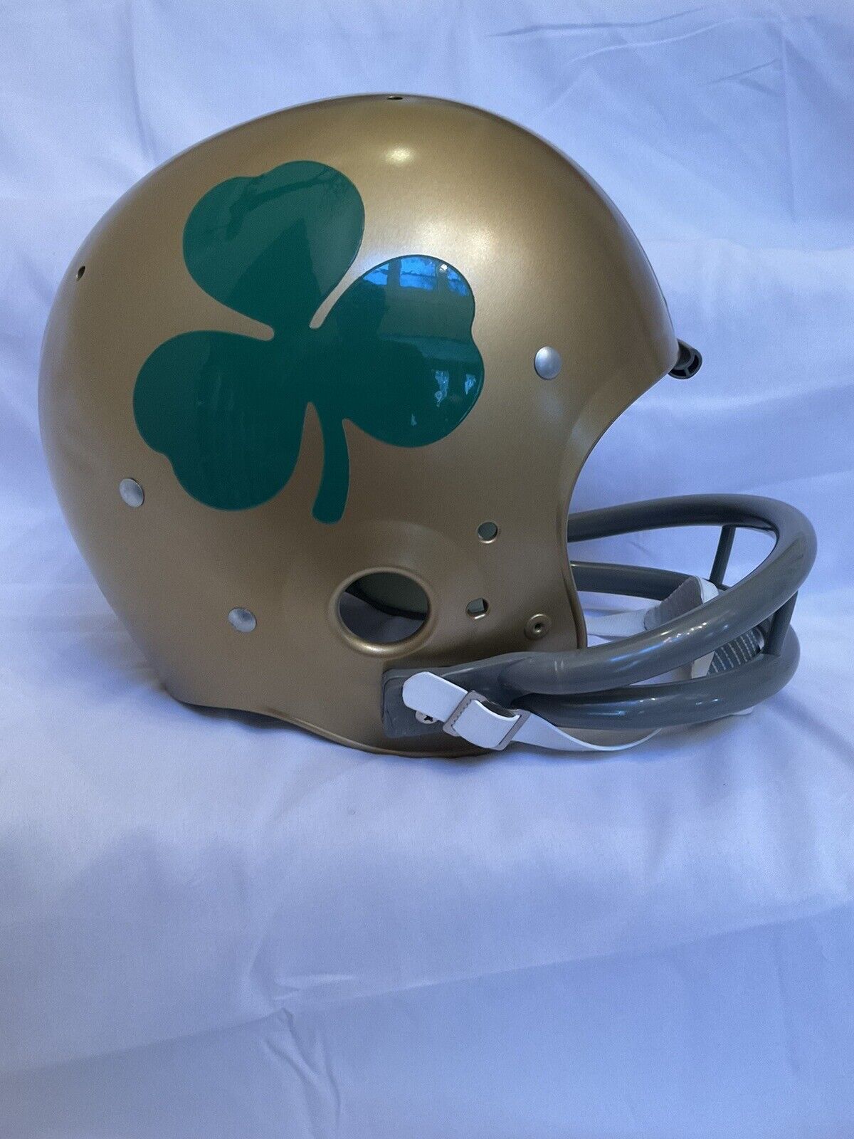 fighting irish football helmets Notre Dame Riddell SpeedFlex Authentic Helmet Medium size Speed shell with the same facemask and 4 1962 Notre Dame Fighting Irish