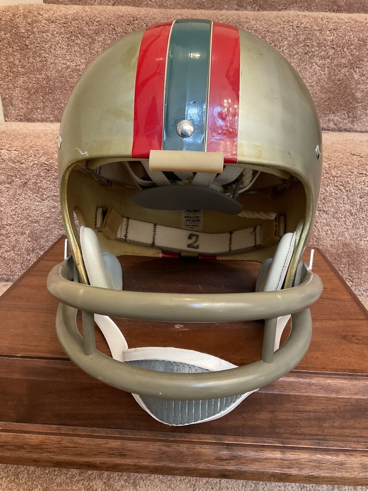 Vintage Riddell Kra-Lite-8 TK2 Football Helmet 1970 Houston Oilers RARE Sports Mem, Cards & Fan Shop:Fan Apparel & Souvenirs:Football-NFL Riddell