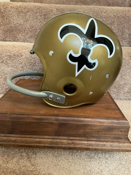 Vintage Riddell Kra-Lite-8 TK2 Football Helmet 1970 New Orleans Saints Kilmer Sports Mem, Cards & Fan Shop:Fan Apparel & Souvenirs:Football-NFL Riddell