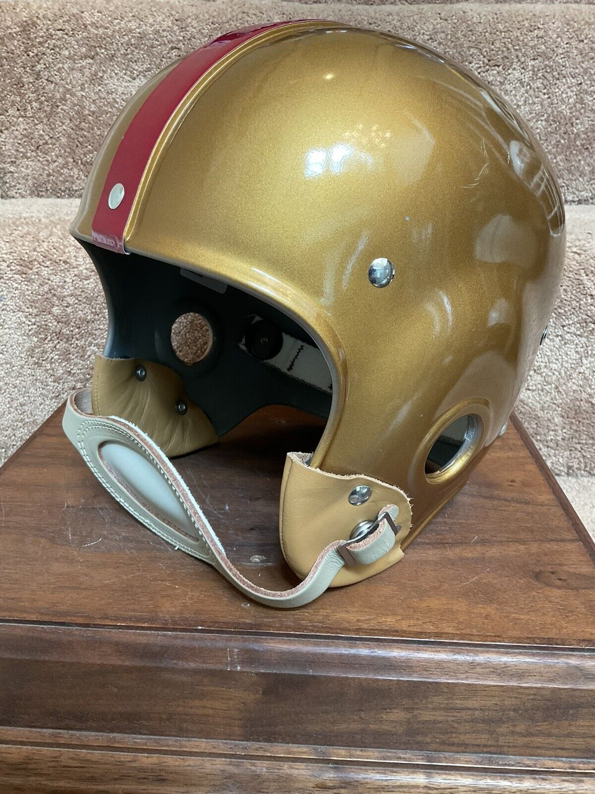 Custom 1952 Washington Redskins RT2 Suspension Football Helmet Sammy Baugh Sports Mem, Cards & Fan Shop:Autographs-Original:Football-NFL:Helmets WESTBROOKSPORTSCARDS   