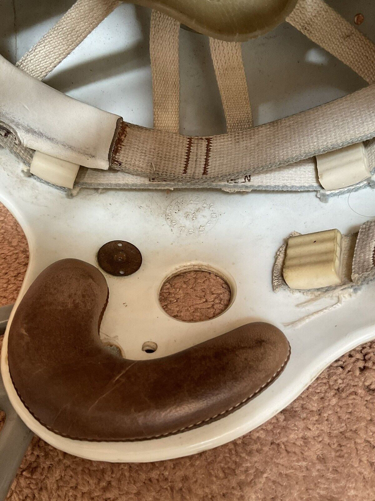 Vintage Game Used Riddell Kra-Lite-8 Suspension Football Helmet Detroit Lions Sports Mem, Cards & Fan Shop:Fan Apparel & Souvenirs:Football-NFL Riddell