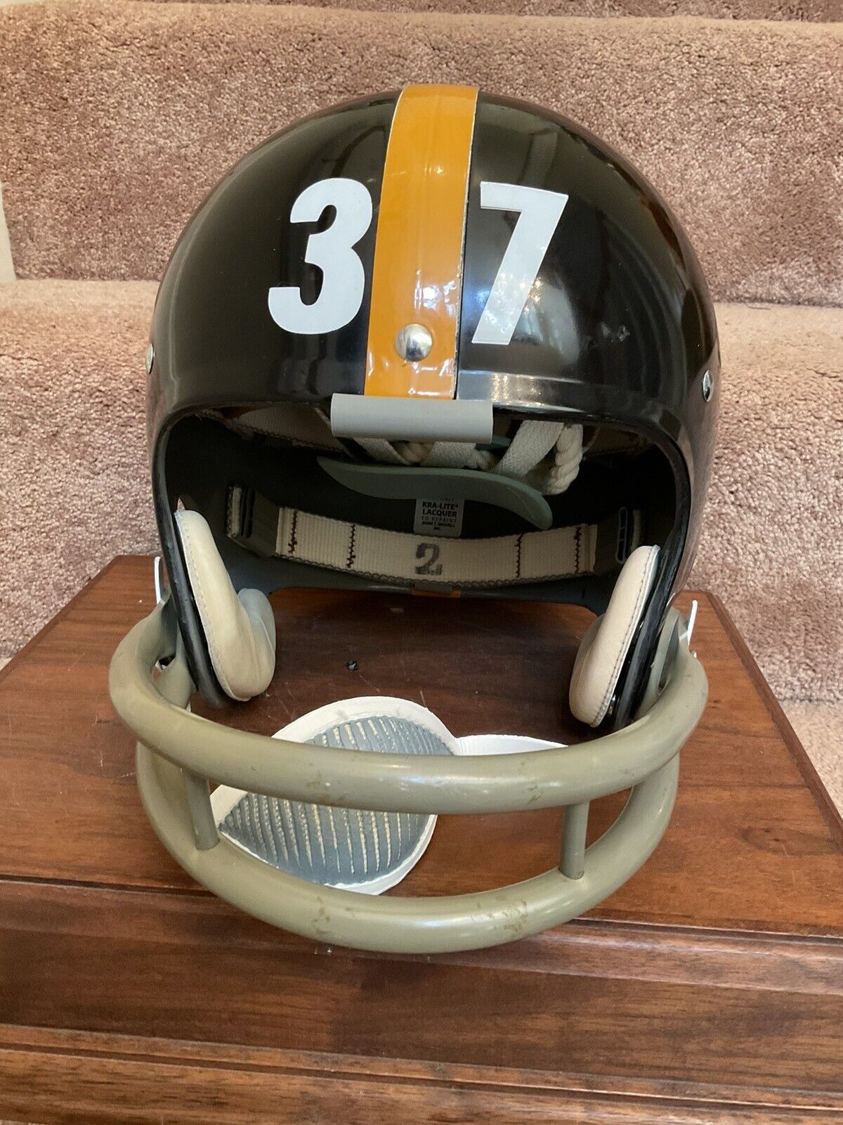 Vintage Riddell Kra-Lite-8 TK2 Football Helmet 1970 Pittsburgh Steelers Rare Sports Mem, Cards & Fan Shop:Fan Apparel & Souvenirs:Football-NFL Riddell   