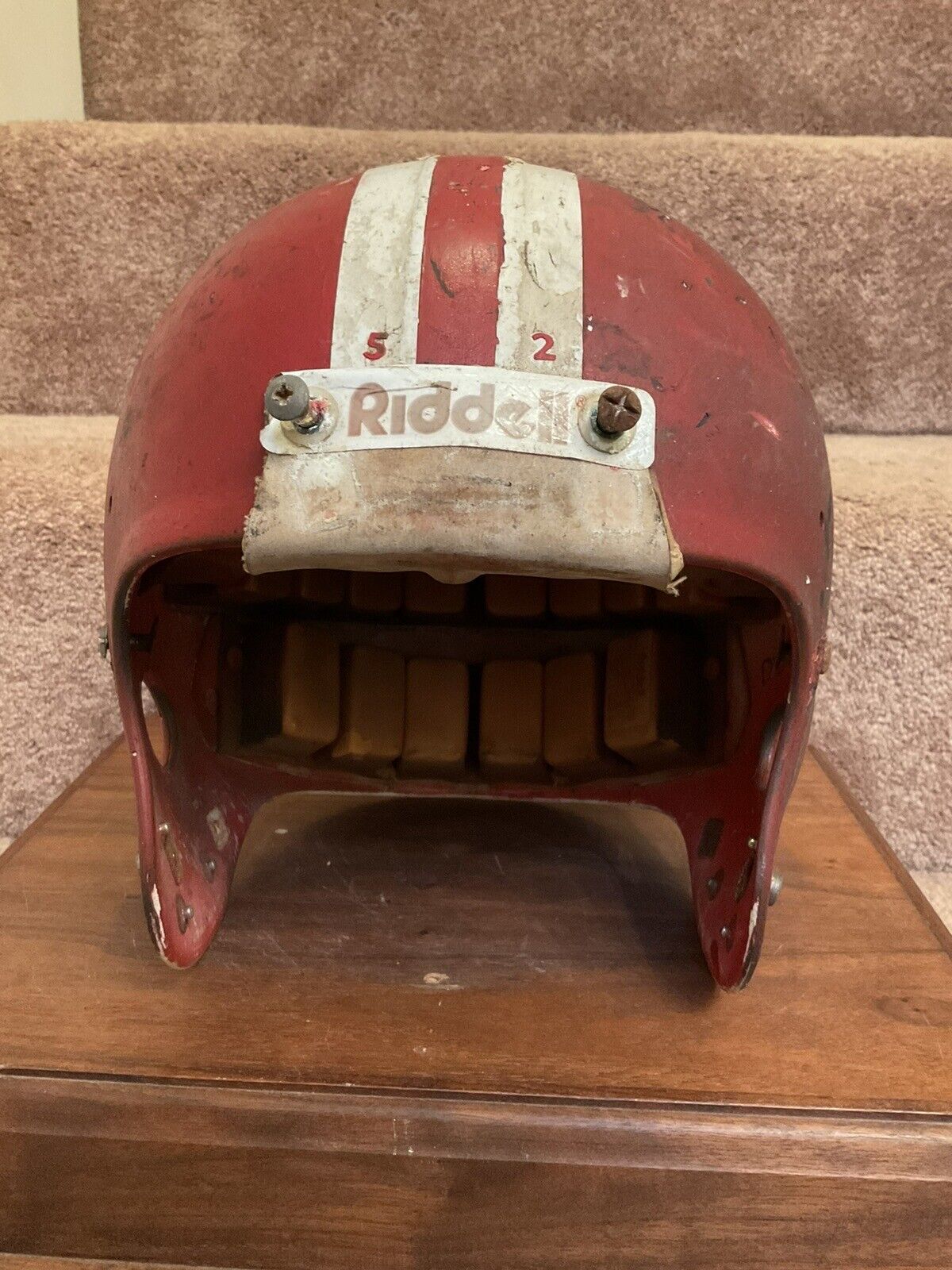 Vintage Original Riddell Kra-Lite PAC3 Football Helmet Date Stamp 1980 Sports Mem, Cards & Fan Shop:Fan Apparel & Souvenirs:Football-NFL Riddell   