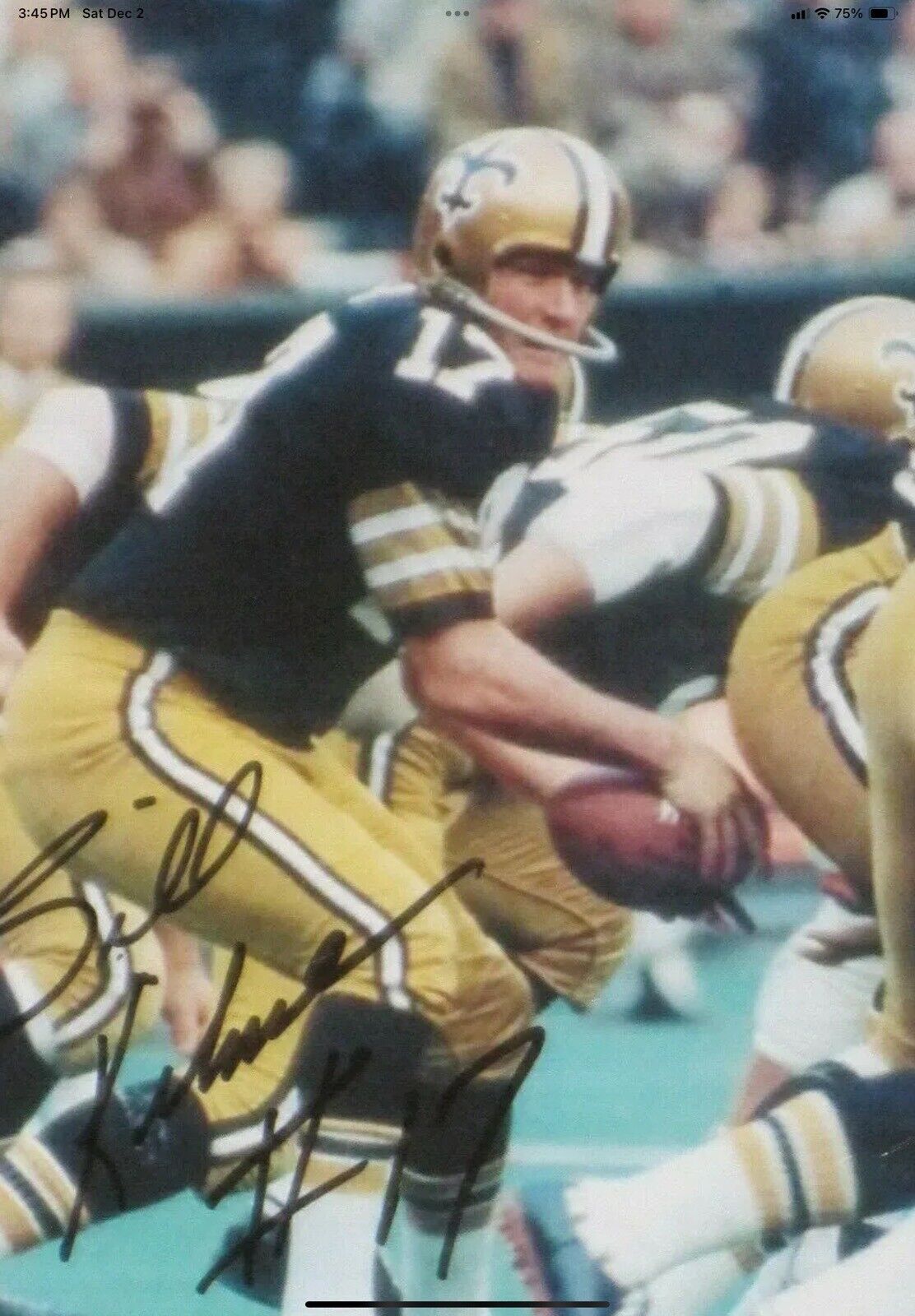 Vintage Riddell Kra-Lite-8 TK2 Football Helmet 1970 New Orleans Saints Kilmer Sports Mem, Cards & Fan Shop:Fan Apparel & Souvenirs:Football-NFL Riddell