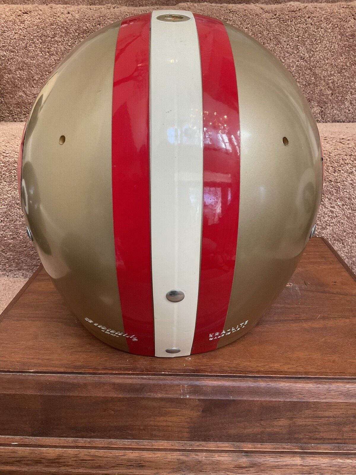 Original Riddell 1971 San Francisco 49ers Kra-Lite Game Football Helmet Sports Mem, Cards & Fan Shop:Fan Apparel & Souvenirs:Football-NFL Riddell