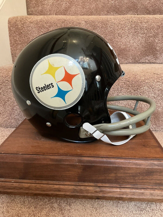 Vintage Riddell Kra-Lite-8 TK2 Football Helmet 1970 Pittsburgh Steelers Rare Sports Mem, Cards & Fan Shop:Fan Apparel & Souvenirs:Football-NFL Riddell