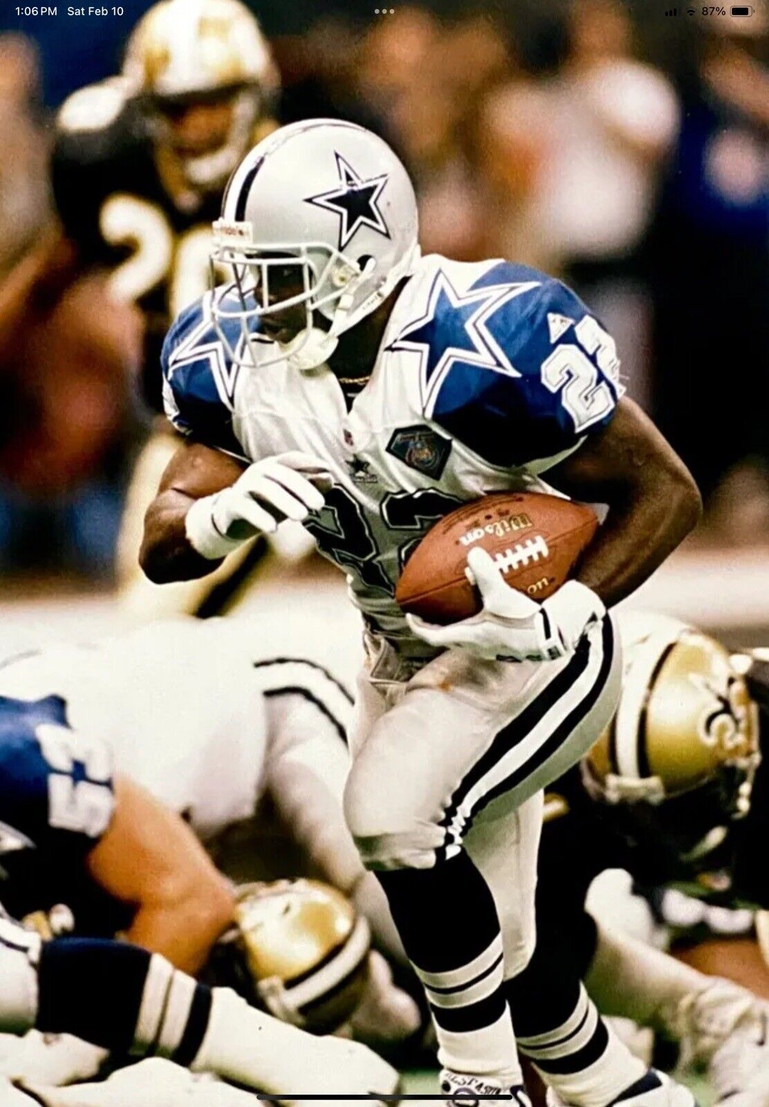 RIddell VSR-4 Football Helmet Officially Licensed Dallas Cowboys Emmitt Smith Sports Mem, Cards & Fan Shop:Fan Apparel & Souvenirs:Football-NFL Riddell