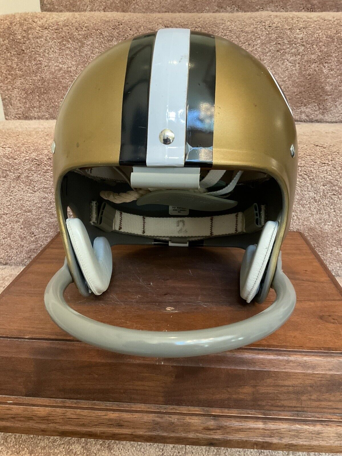 Vintage Riddell Kra-Lite-8 TK2 Football Helmet 1970 New Orleans Saints Kilmer Sports Mem, Cards & Fan Shop:Fan Apparel & Souvenirs:Football-NFL Riddell