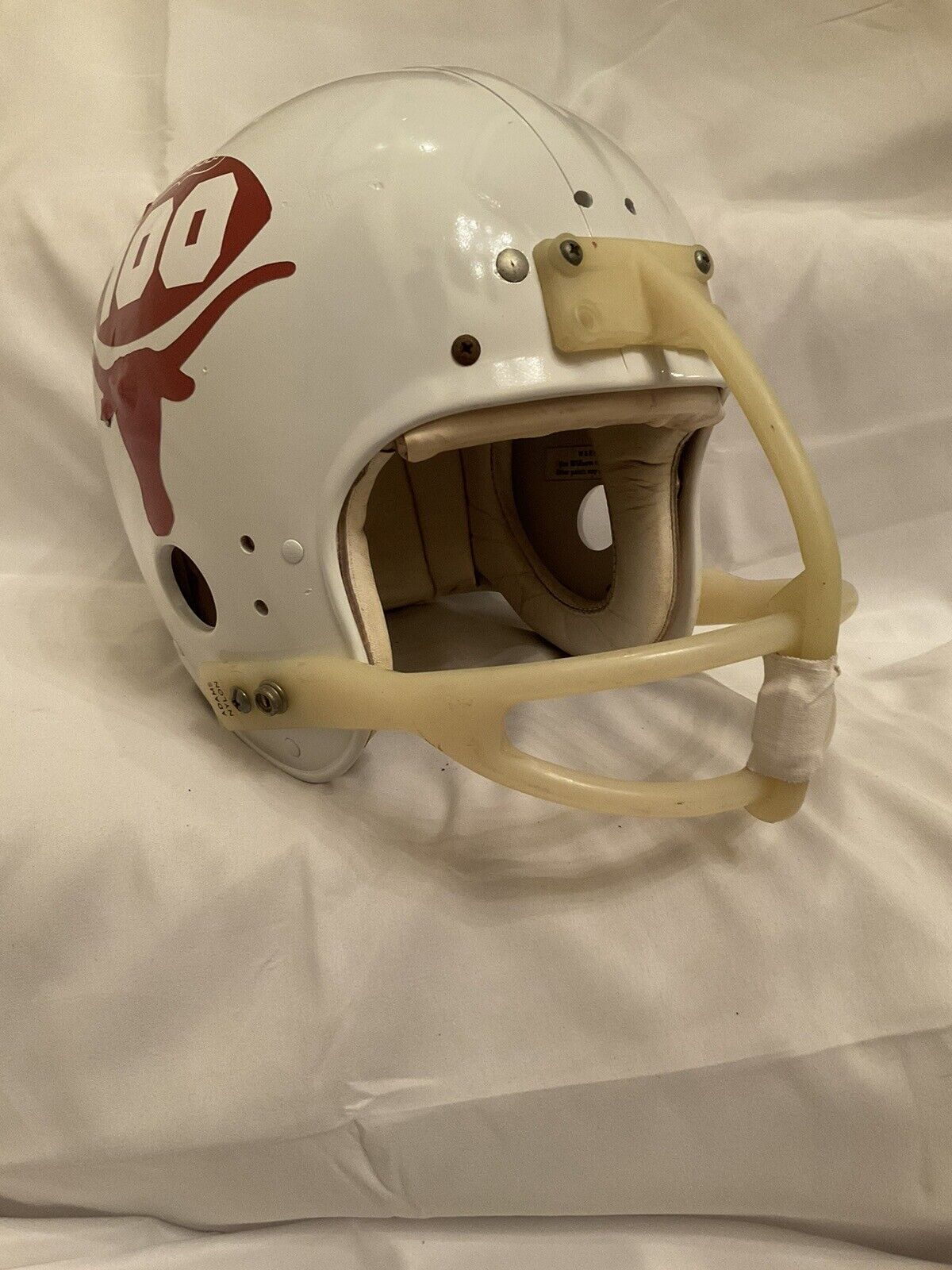 Vintage 1969 Wilson Football Helmet Custom Texas Longhorns National Championship Sports Mem, Cards & Fan Shop:Fan Apparel & Souvenirs:Football-NFL Wilson