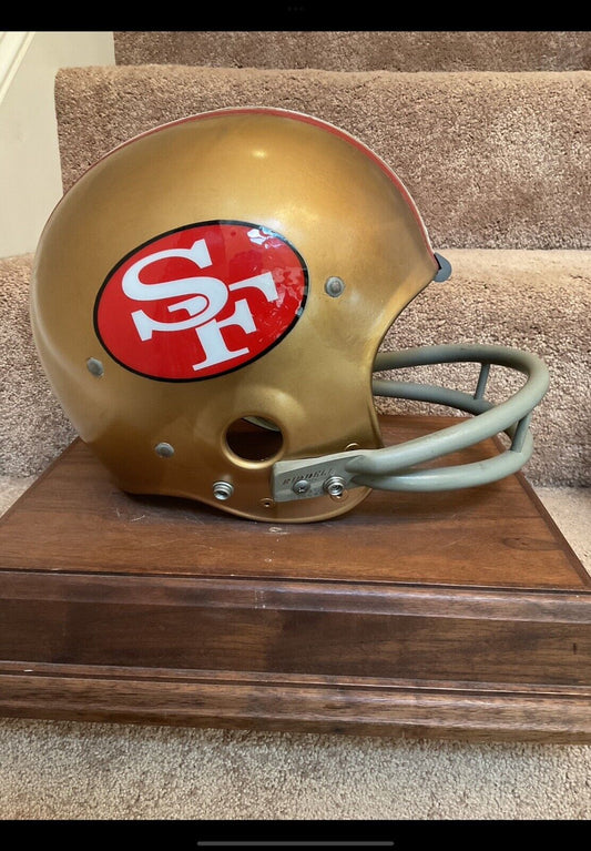 Wilson Suspension Football Helmet Custom San Francisco 49ers 1970 RIDDell BD-9 Sports Mem, Cards & Fan Shop:Game Used Memorabilia:Football-NFL:Helmet WESTBROOKSPORTSCARDS