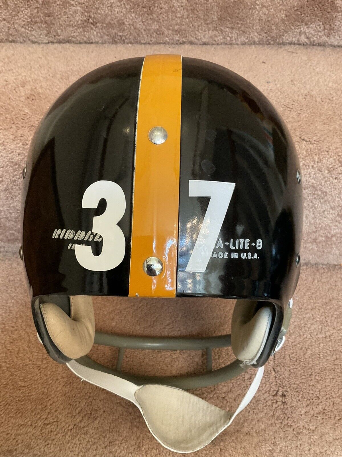 Vintage Riddell Kra-Lite-8 TK2 Football Helmet 1970 Pittsburgh Steelers Rare Sports Mem, Cards & Fan Shop:Fan Apparel & Souvenirs:Football-NFL Riddell