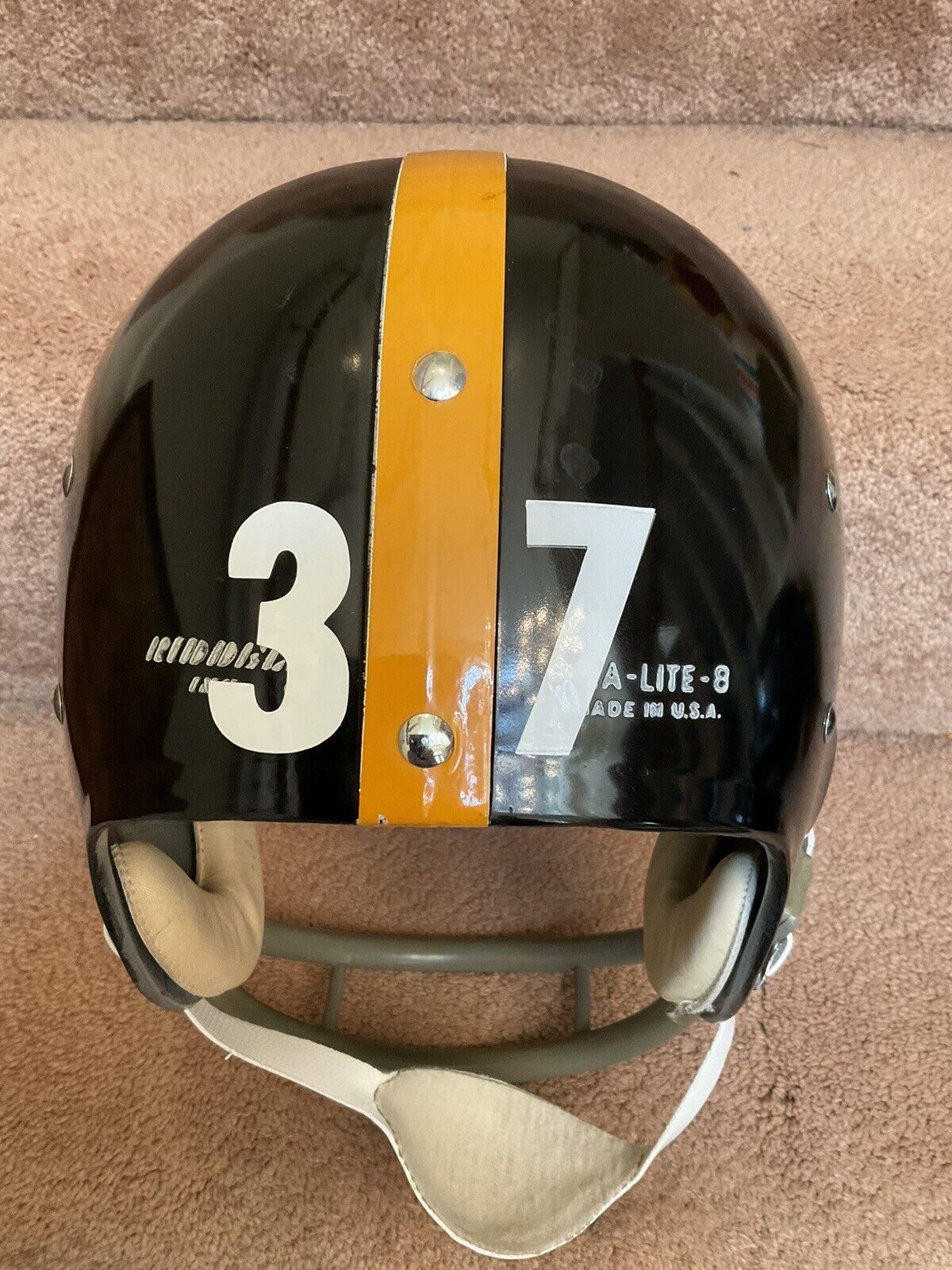 Vintage Riddell Kra-Lite-8 TK2 Football Helmet 1970 Pittsburgh Steelers Rare Sports Mem, Cards & Fan Shop:Fan Apparel & Souvenirs:Football-NFL Riddell   