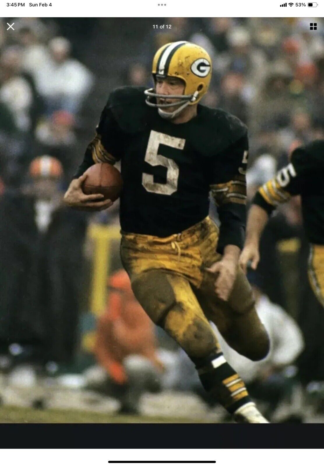 Vintage RIDDell RK4 Style Green Bay Packers Football Helmet Paul Hornung Sports Mem, Cards & Fan Shop:Game Used Memorabilia:Football-NFL:Helmet WESTBROOKSPORTSCARDS