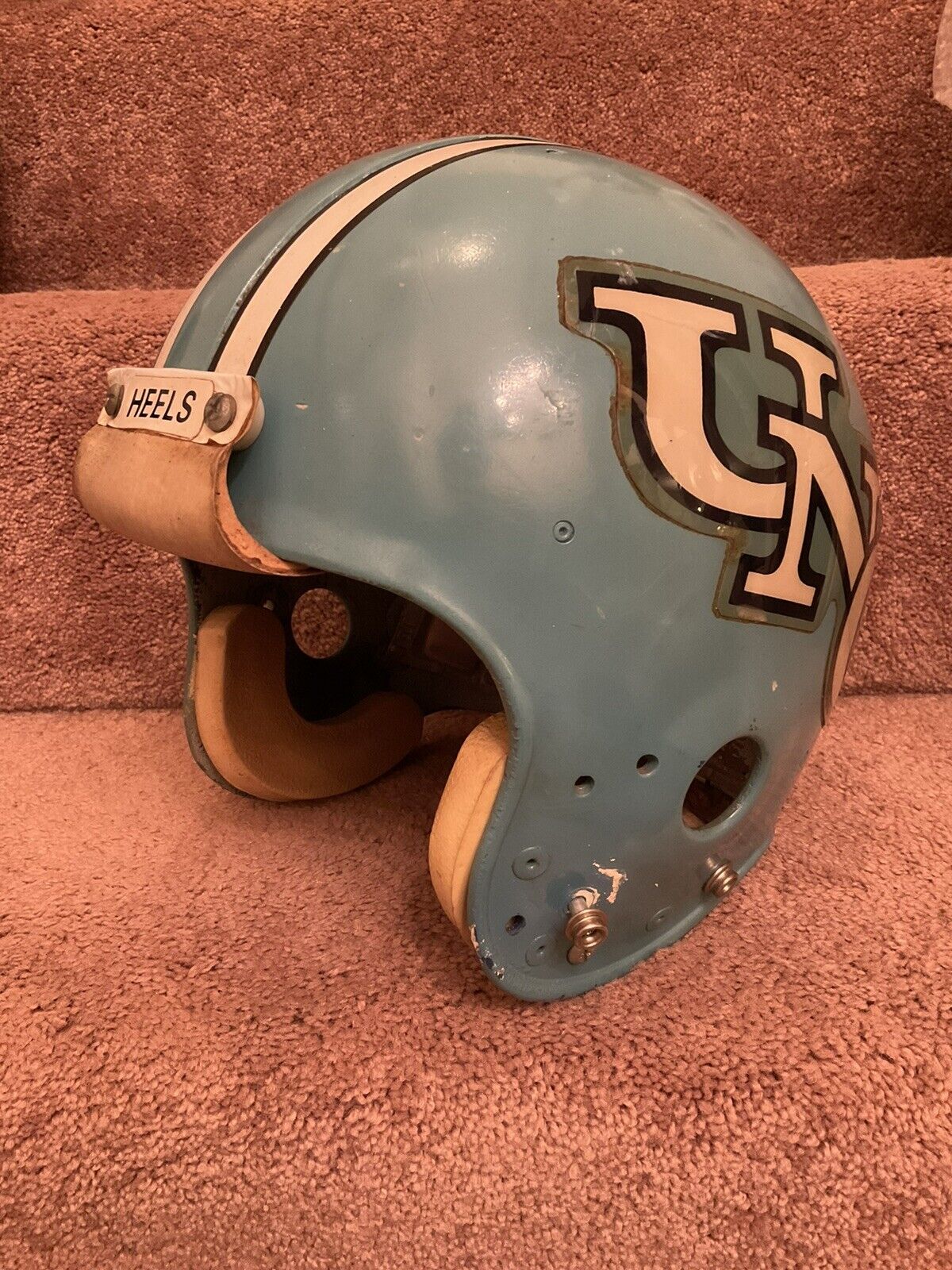 Vintage North Carolina Tar Heels Game Used 1981 Riddell PAC-3 Football Helmet Sports Mem, Cards & Fan Shop:Fan Apparel & Souvenirs:College-NCAA Riddell