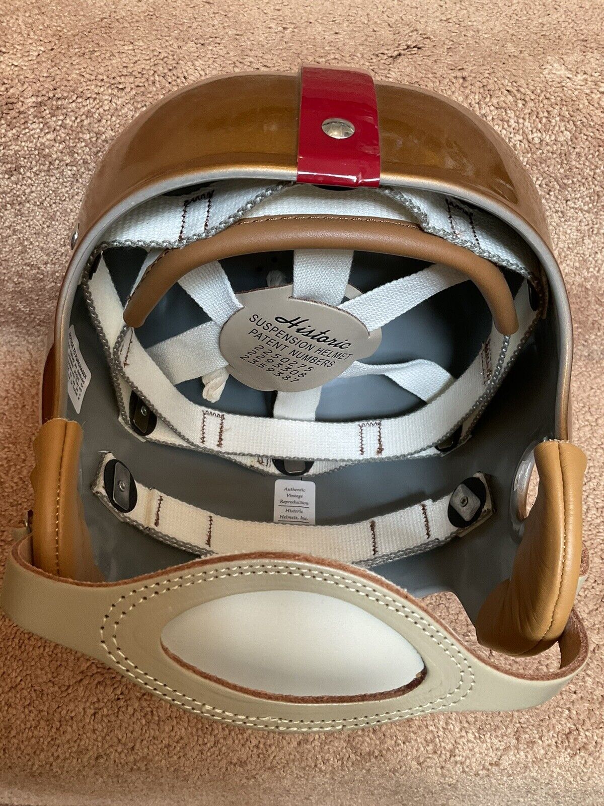 Custom 1952 Washington Redskins RT2 Suspension Football Helmet Sammy Baugh Sports Mem, Cards & Fan Shop:Autographs-Original:Football-NFL:Helmets WESTBROOKSPORTSCARDS