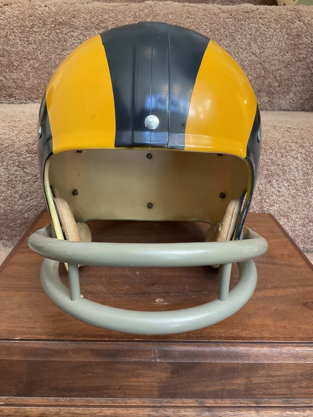 Original Riddell 1973 Los Angeles Rams Kra-Lite TK2 Game Football Helmet Rare Sports Mem, Cards & Fan Shop:Fan Apparel & Souvenirs:Football-NFL Riddell
