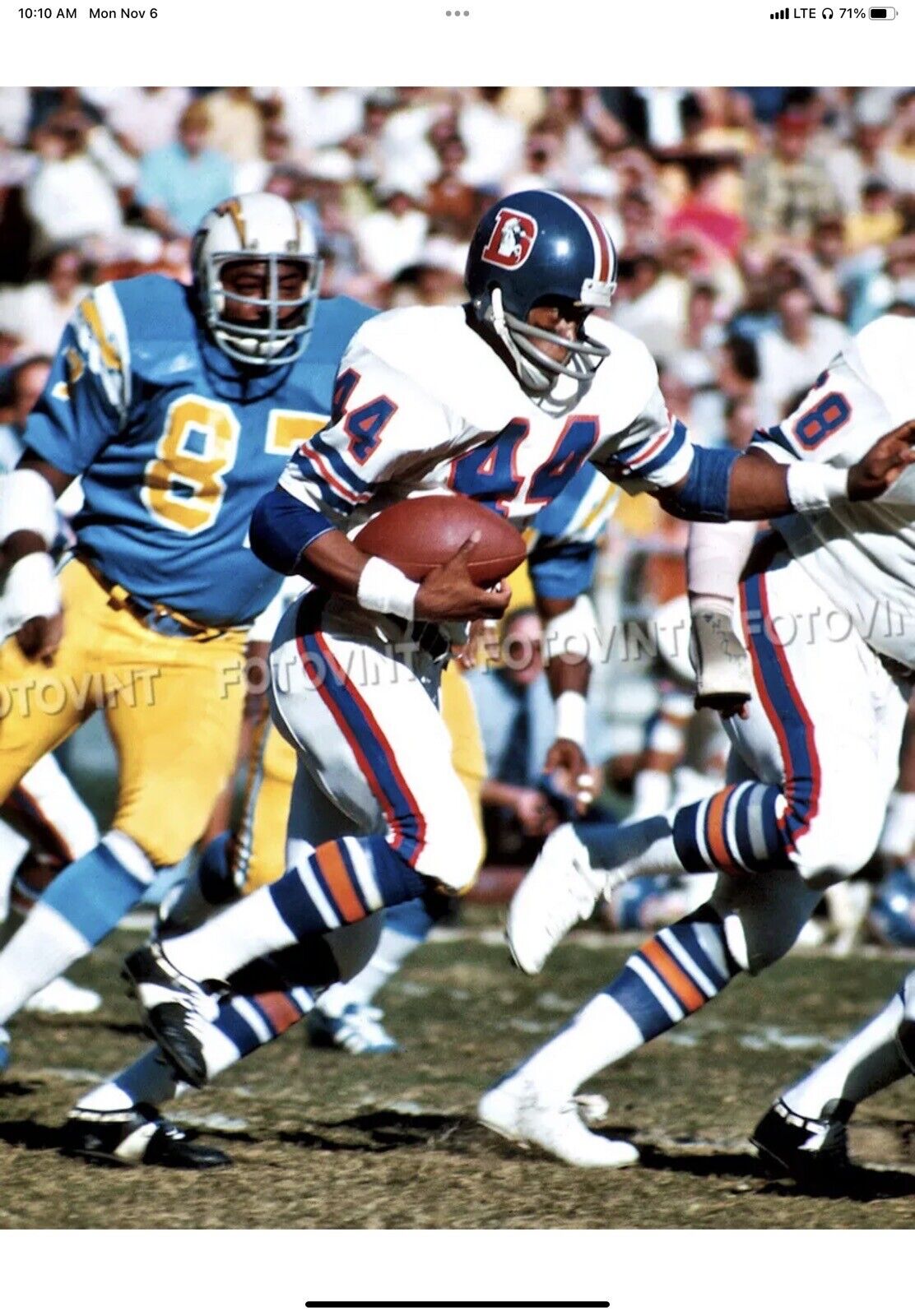 TK2 Style Suspension Football Helmet Custom Denver Broncos Floyd Little Sports Mem, Cards & Fan Shop:Autographs-Original:Football-NFL:Helmets WESTBROOKSPORTSCARDS