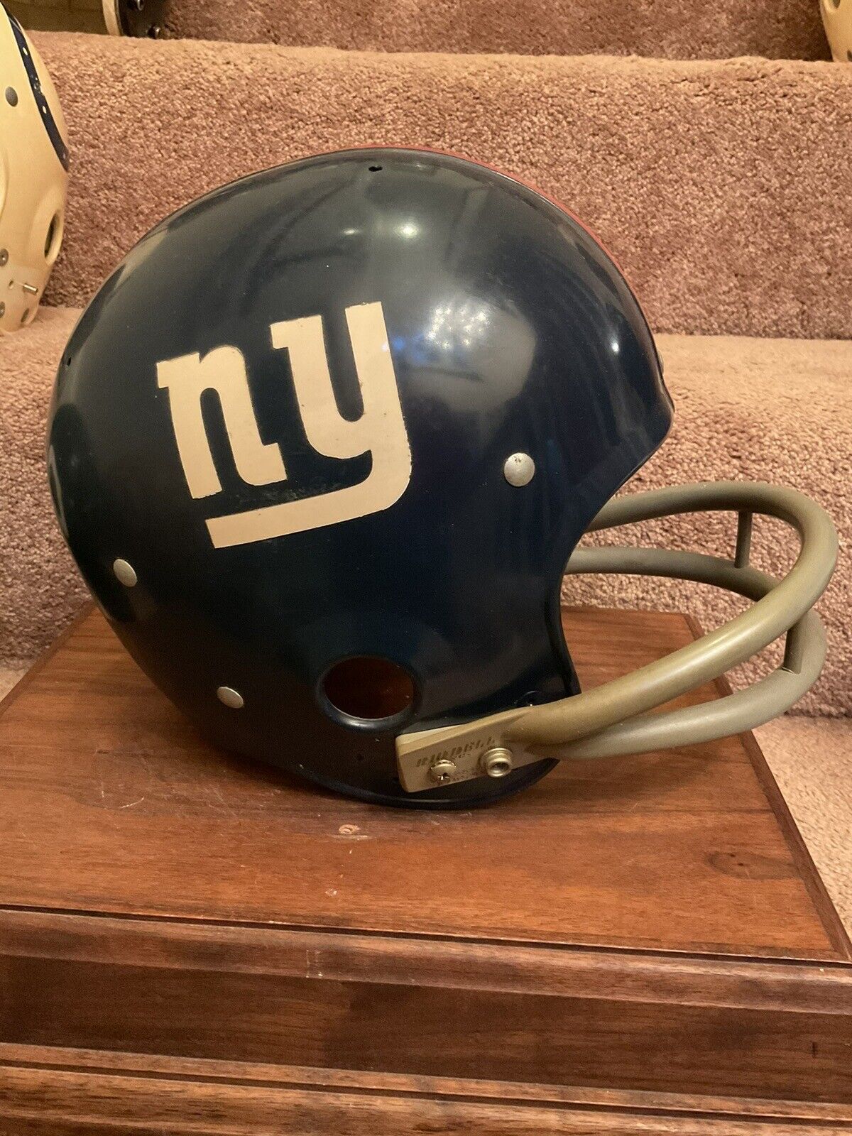 Original Riddell 1971 New York Giants Kra-Lite TK2 Game Football Helmet Sports Mem, Cards & Fan Shop:Fan Apparel & Souvenirs:Football-NFL Riddell