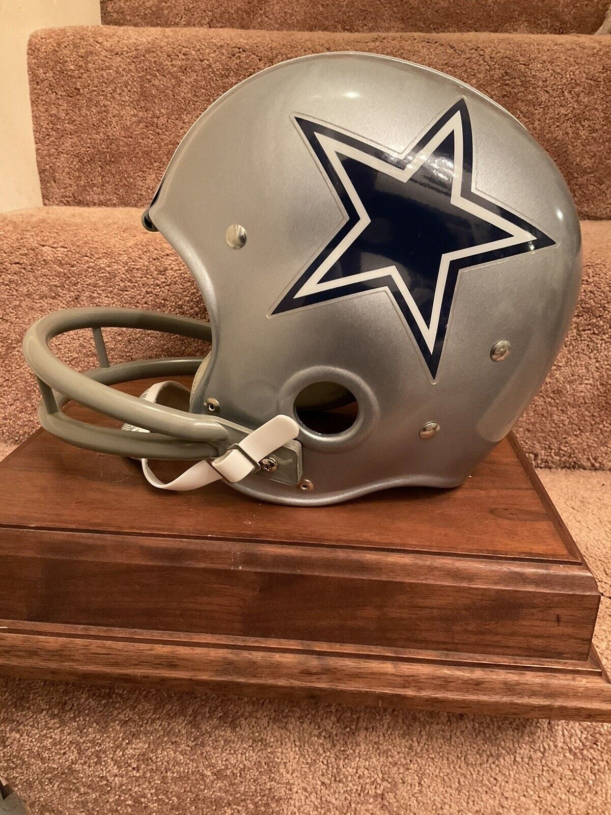 Riddell Kra-Lite RK2 Suspension Football Helmet 1970 Dallas Cowboys Staubach Sports Mem, Cards & Fan Shop:Fan Apparel & Souvenirs:Football-NFL Riddell