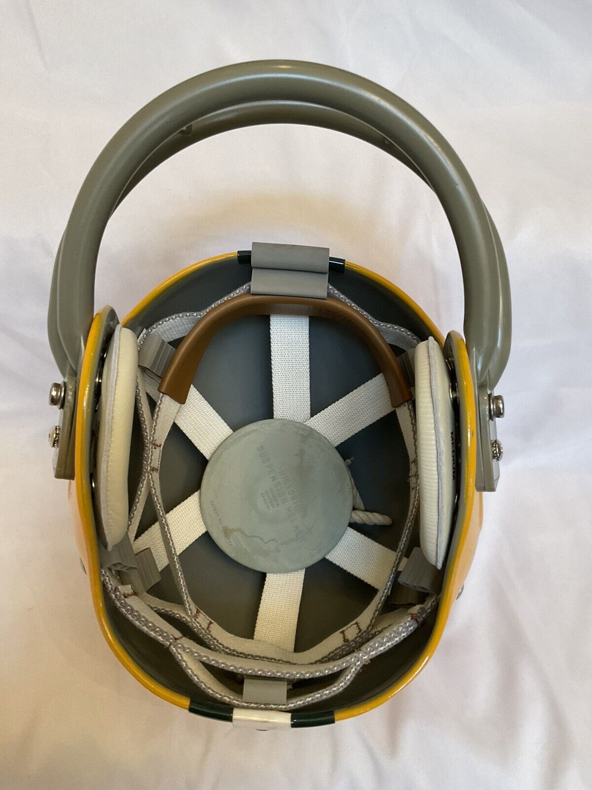 Vintage RIDDell RK4 Style Green Bay Packers Football Helmet Paul Hornung Sports Mem, Cards & Fan Shop:Game Used Memorabilia:Football-NFL:Helmet WESTBROOKSPORTSCARDS