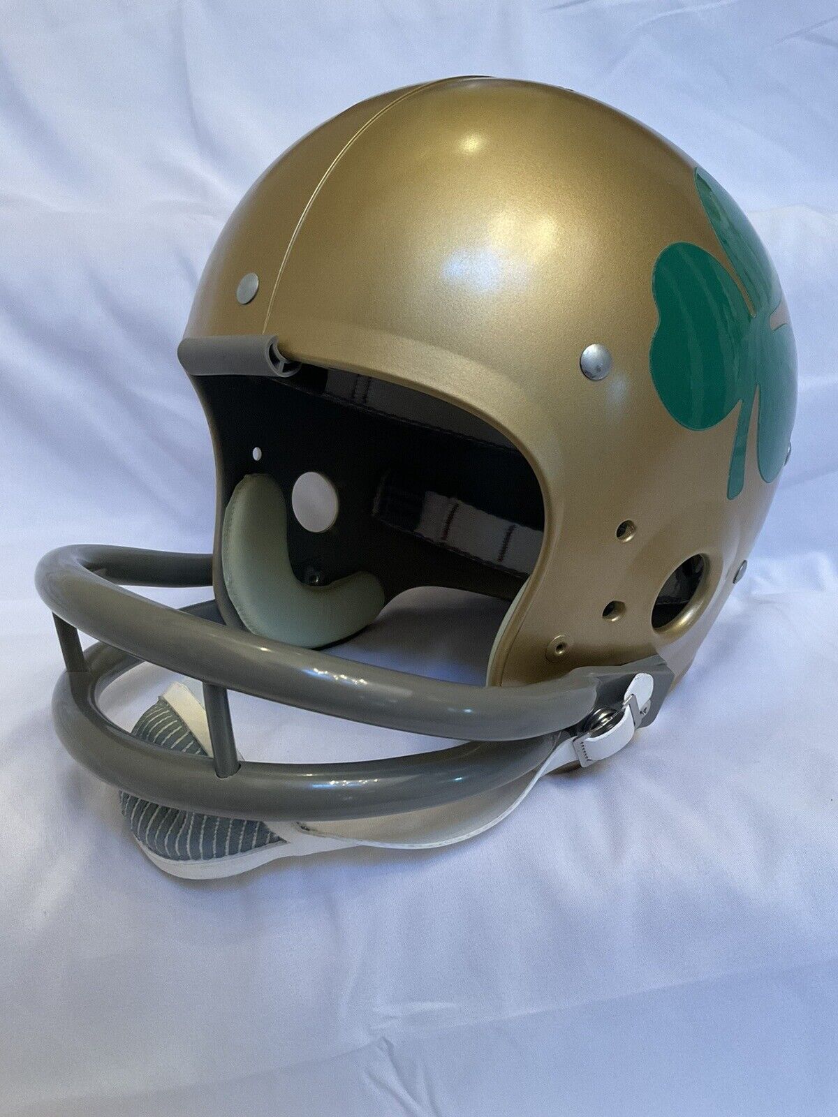 1962 Notre Dame Fighting Irish TK Suspension Football Helmet Officially Licensed Sports Mem, Cards & Fan Shop:Fan Apparel & Souvenirs:College-NCAA WESTBROOKSPORTSCARDS   