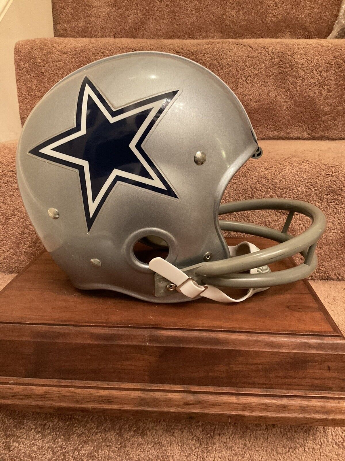 Riddell Kra-Lite RK2 Suspension Football Helmet 1970 Dallas Cowboys Staubach Sports Mem, Cards & Fan Shop:Fan Apparel & Souvenirs:Football-NFL Riddell   